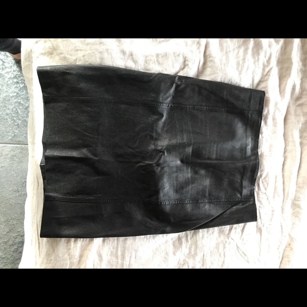 Vince genuine leather pencil skirt